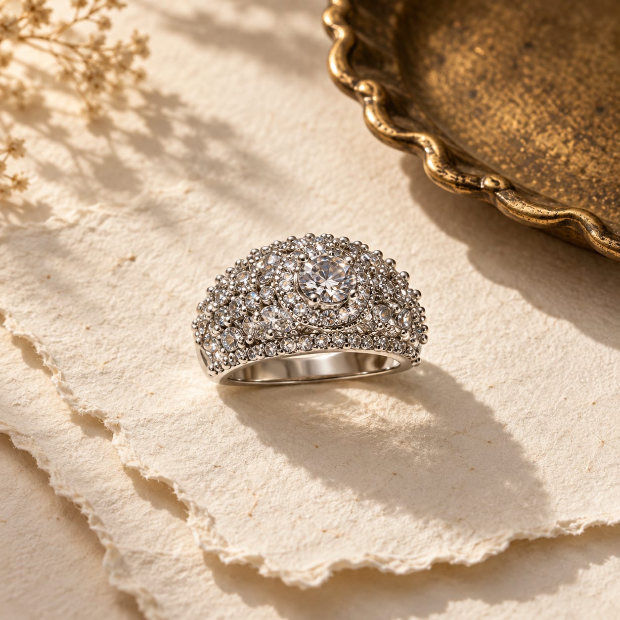 Clear halo ring
