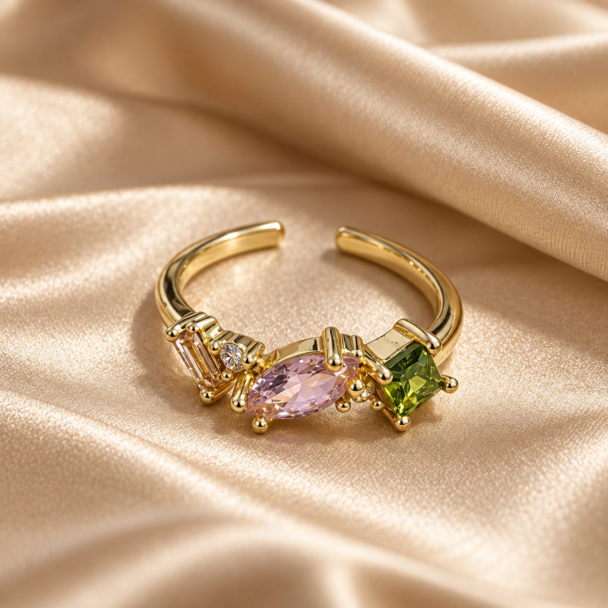 Pink and Green Ring