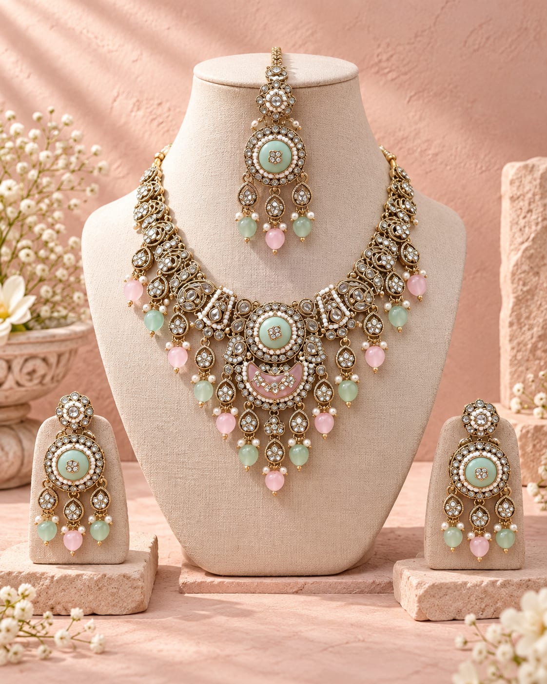 Mint and blush set