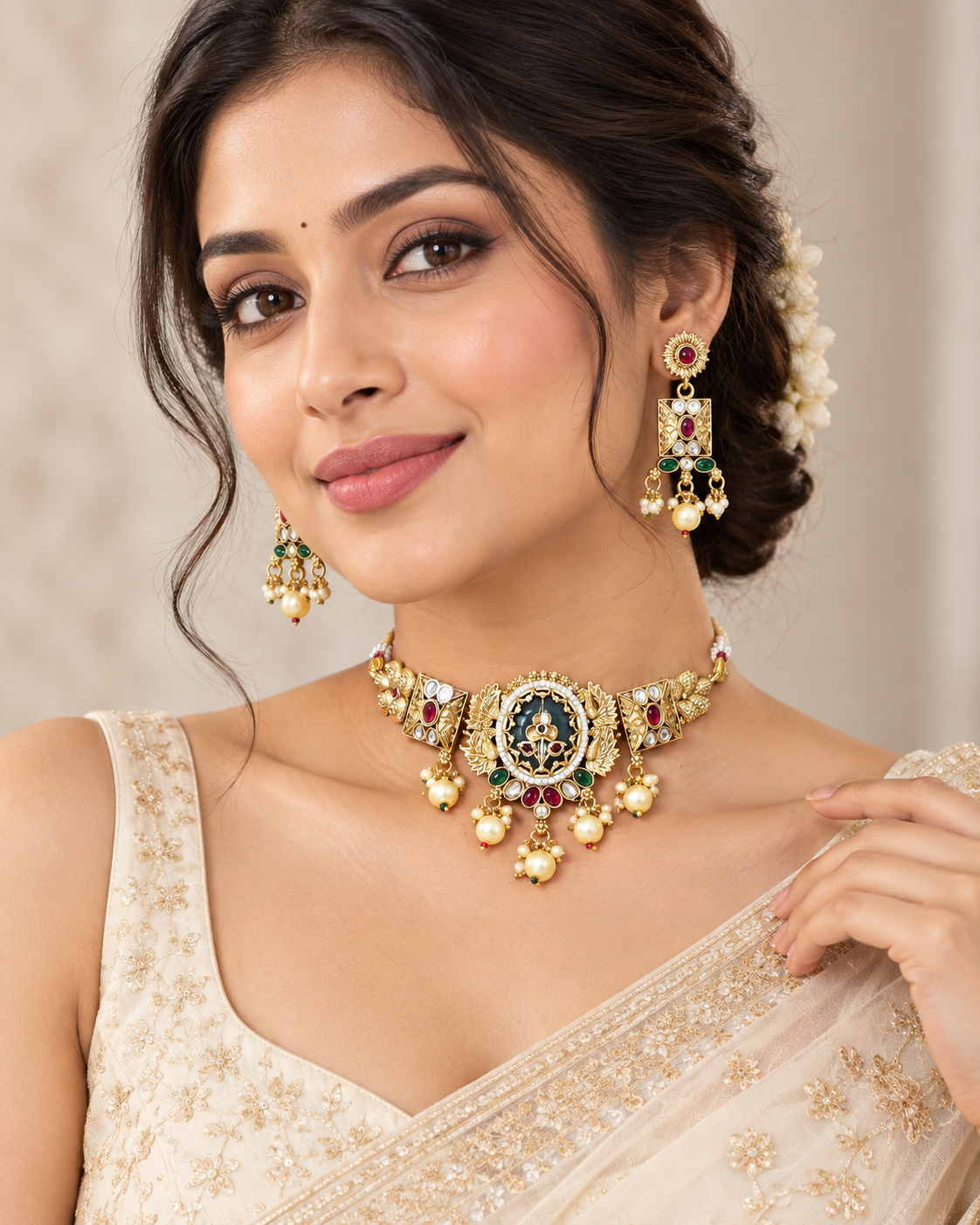 Peacock Choker Set